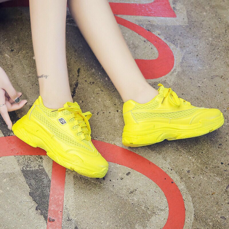 Giày thể thao số màu hottren