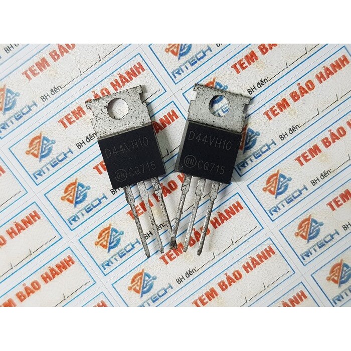 [Combo 3 con] D44VH10, D44 VH10 Transistor NPN 15A/80V/83W TO-220