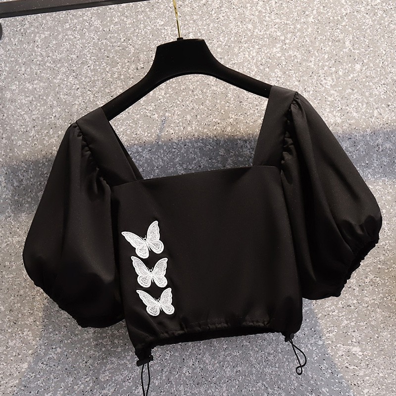 🌸Hàng Order🌸 Sét Bigsize Áo Thêu Bướm Bo Chun Tay Bồng Kết Hợp Chân Váy Chữ A Trẻ Trung Tiểu Thư🌸Hàng Quảng Châu | BigBuy360 - bigbuy360.vn