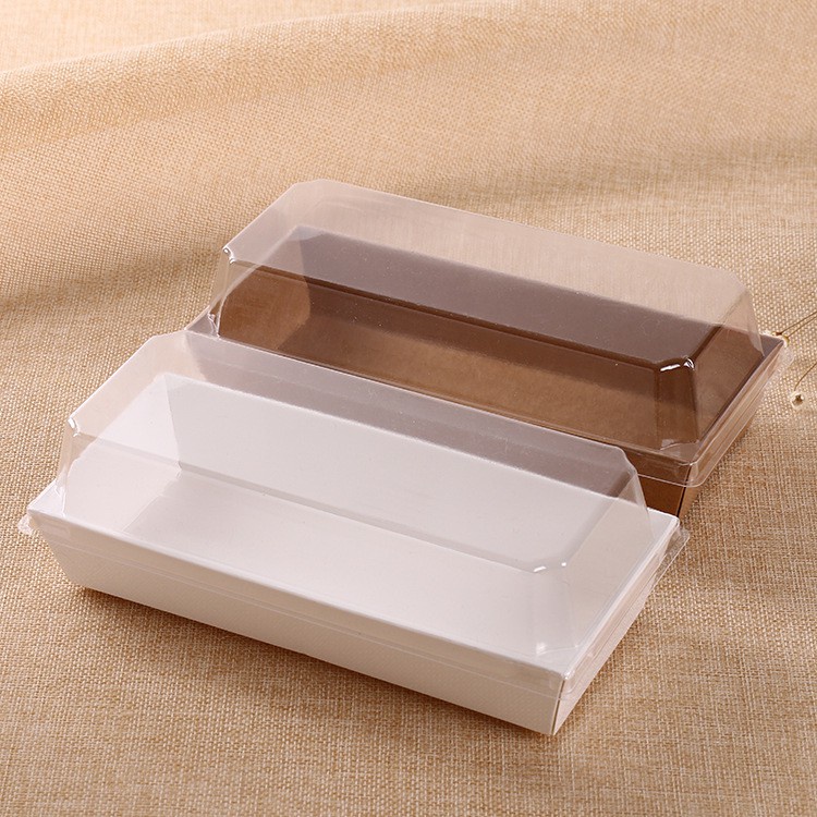 Set 10 Hộp Chữ Nhật Trắng Đựng Bánh Bông Lan