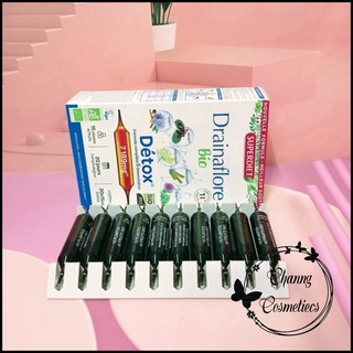 Thải độc gan thận da phổi ruột Detox Drainaflore BIO 5 trong 1 Superdiet 20 ống