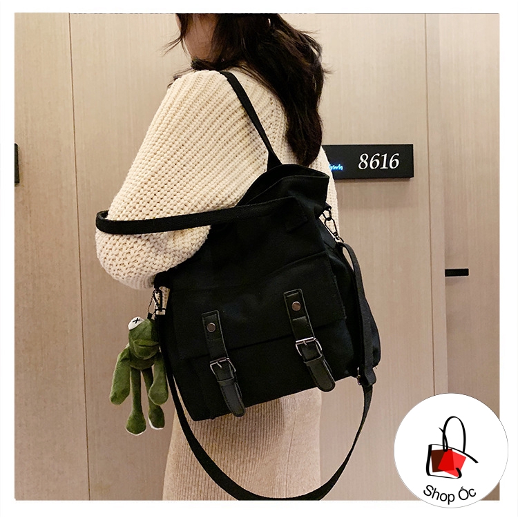 (HOT) Túi vải nữ chất vải canvas siêu bền trẻ trung E280 ( không gấu )