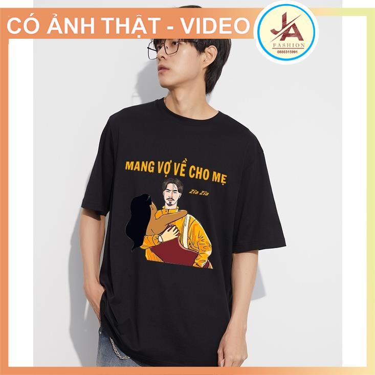 Áo thun tay lỡ hottrend Mang tiền về cho mẹ , áo phông nam nữ Mang Vợ về cho mẹ form rộng chất cotton mát