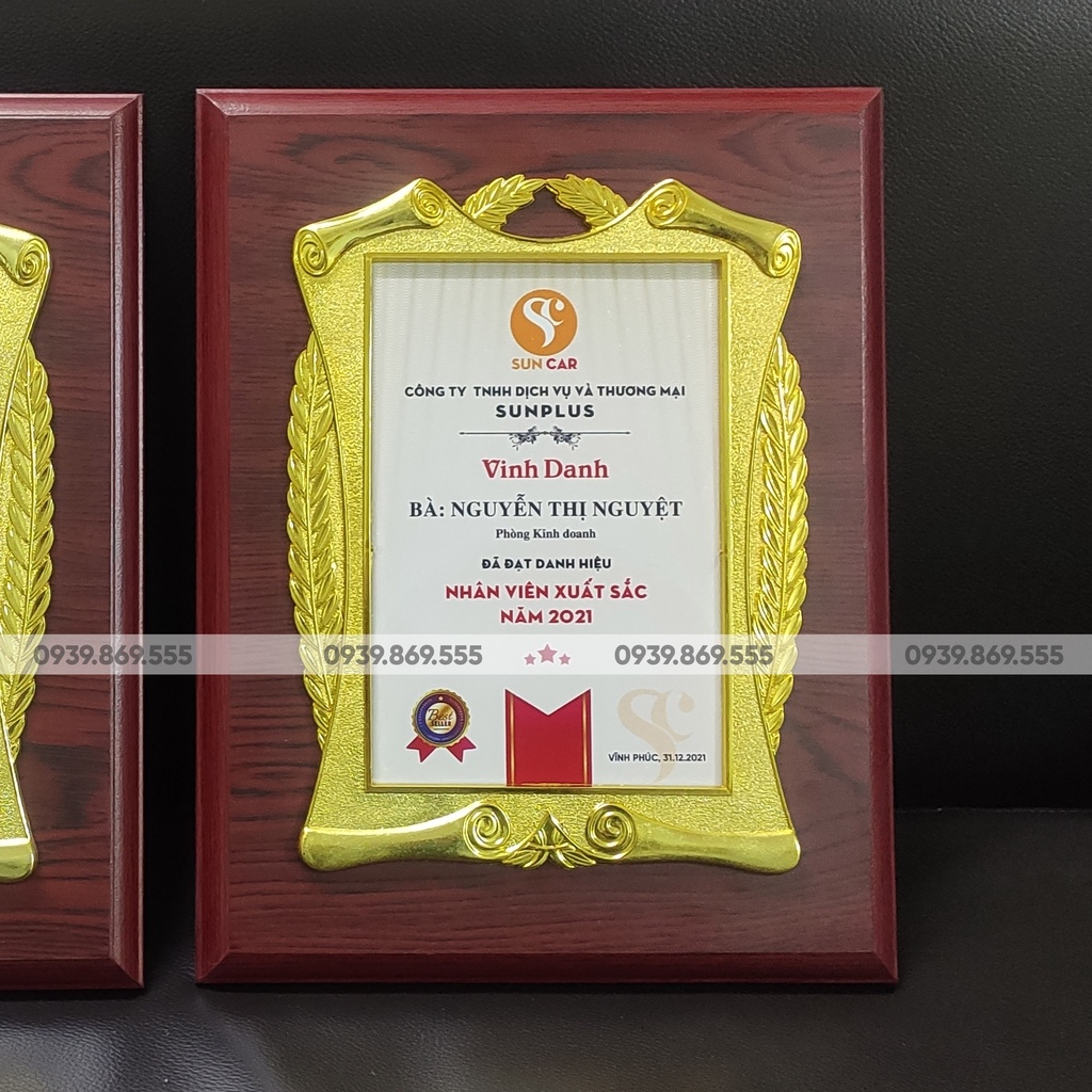 Bằng Khen, Bảng Chứng Nhận, Bảng Vinh Danh