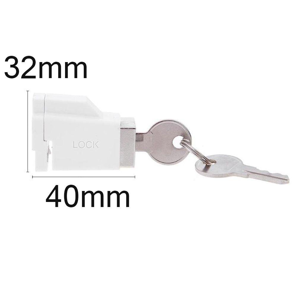 Ổ Khóa Cửa Sổ Bằng Hợp Kim Nhôm Kèm 2 Chìa Khóa Tiện Dụng