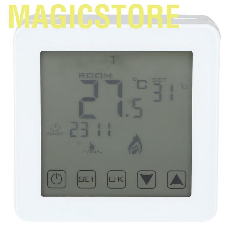 Magicstore Wall-mounted Programmable LCD Screen Digital Electric Heating Thermostat Room Temperature Controller