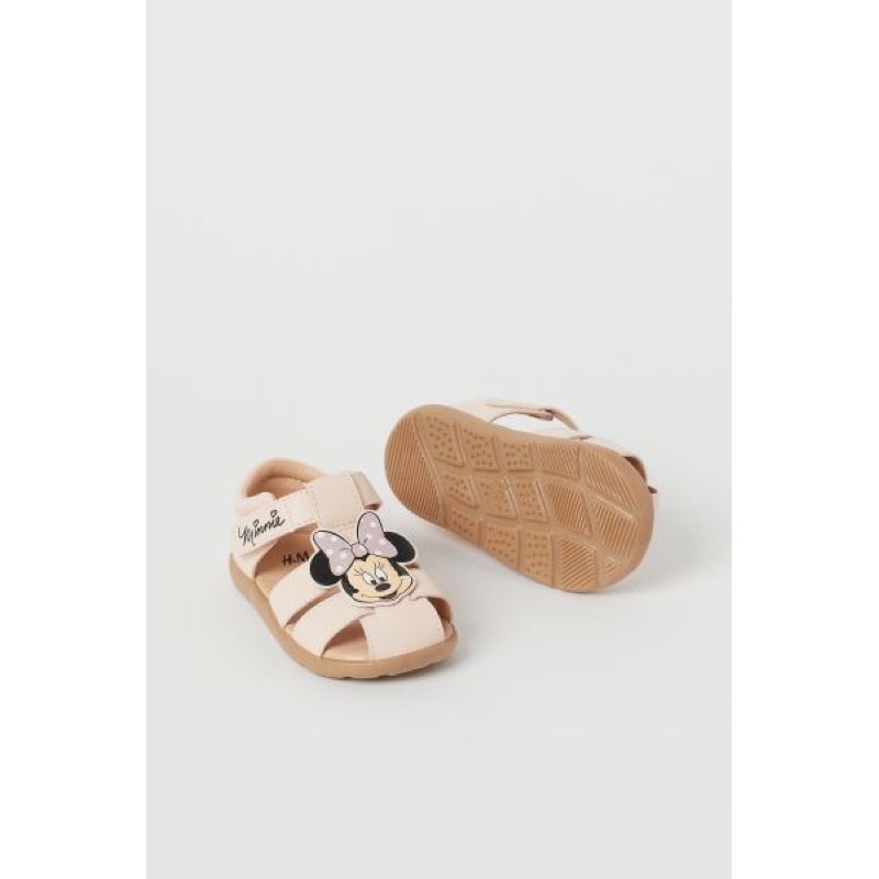 Dép sandal đen mickey HM H&amp;M_hàng chính hãng authentic