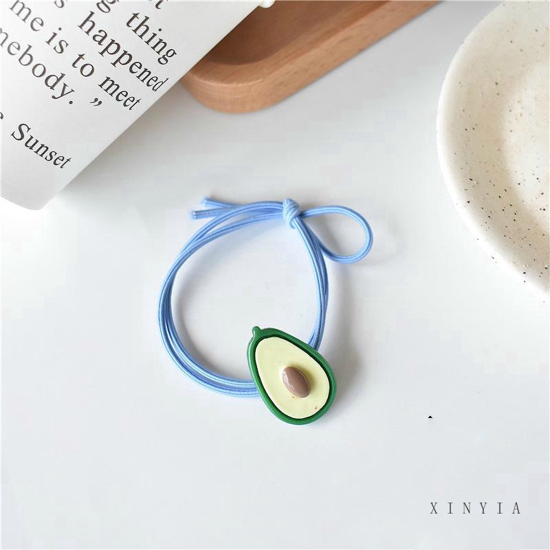 Dây buộc tóc cao su co giãn hình quả trứng kiểu Hàn Quốc xinh xắn trẻ trung dành cho nữ