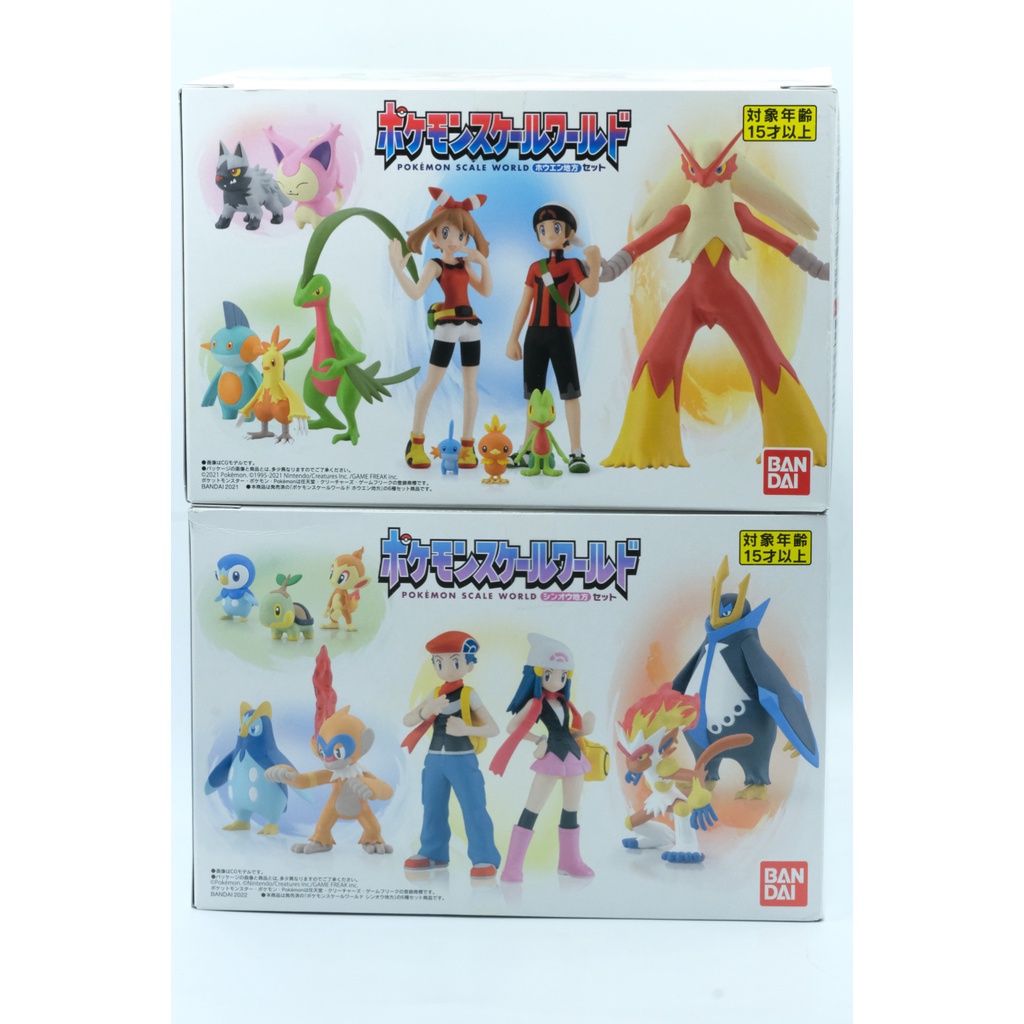 Mô hình Pokemon Scale World Hoenn +  Sinnoh Region Shokugan Candy Toys Chính hãng Bandai new seal Pokémon Pocket Monster