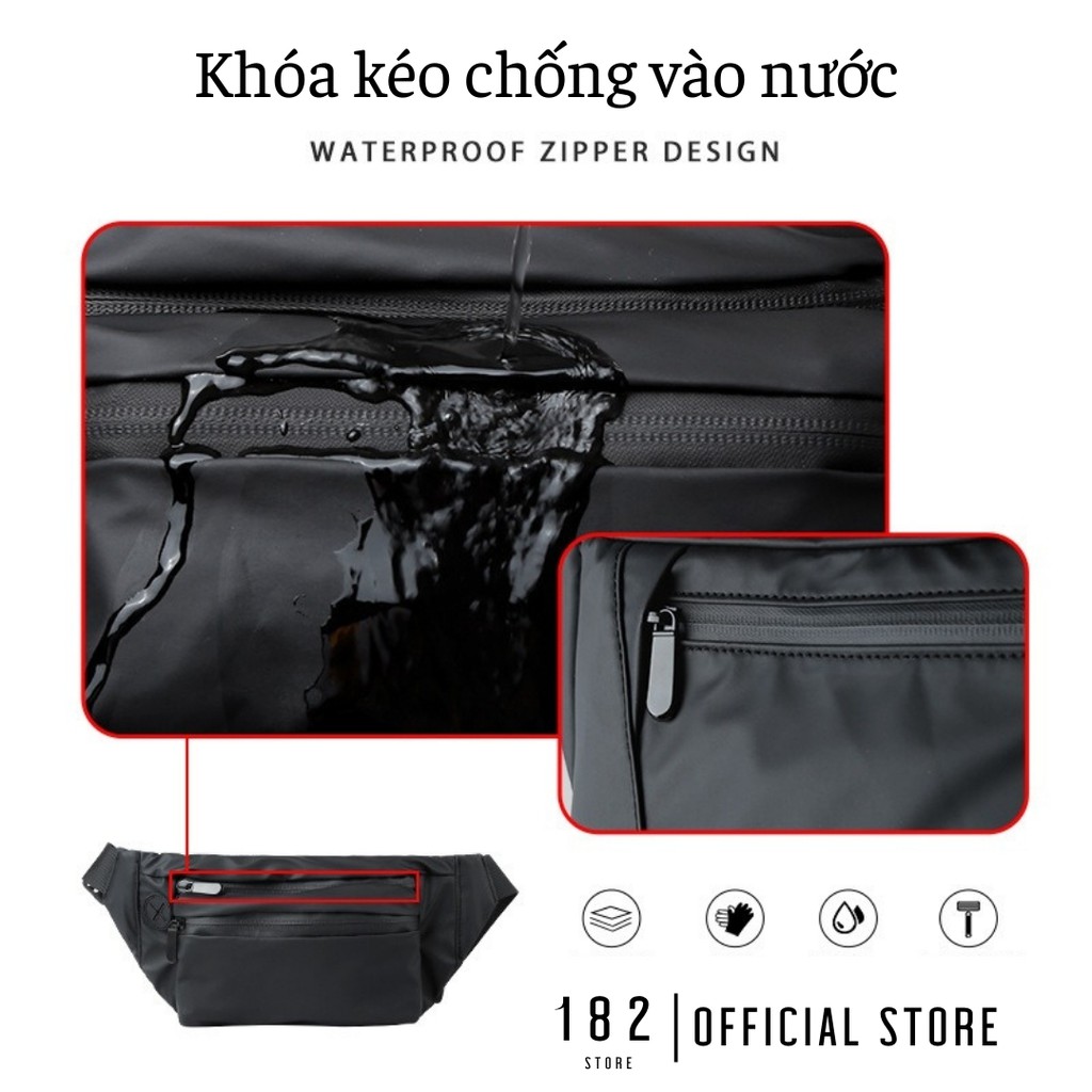 Túi Đeo Chéo Nam Nữ Unisex Chống Nước Siêu Nhẹ Thời Trang Chất Liệu Vải Bóng WX03 - The Black Box | BigBuy360 - bigbuy360.vn