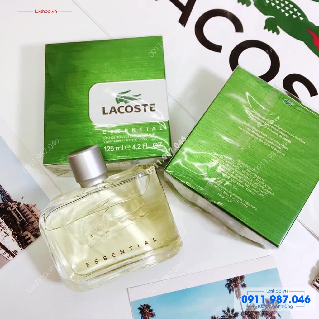 NƯỚC HOA LACOSTE ESSENTIAL POUR HOMME EDT 125ML CHÍNH HÃNG - 6682