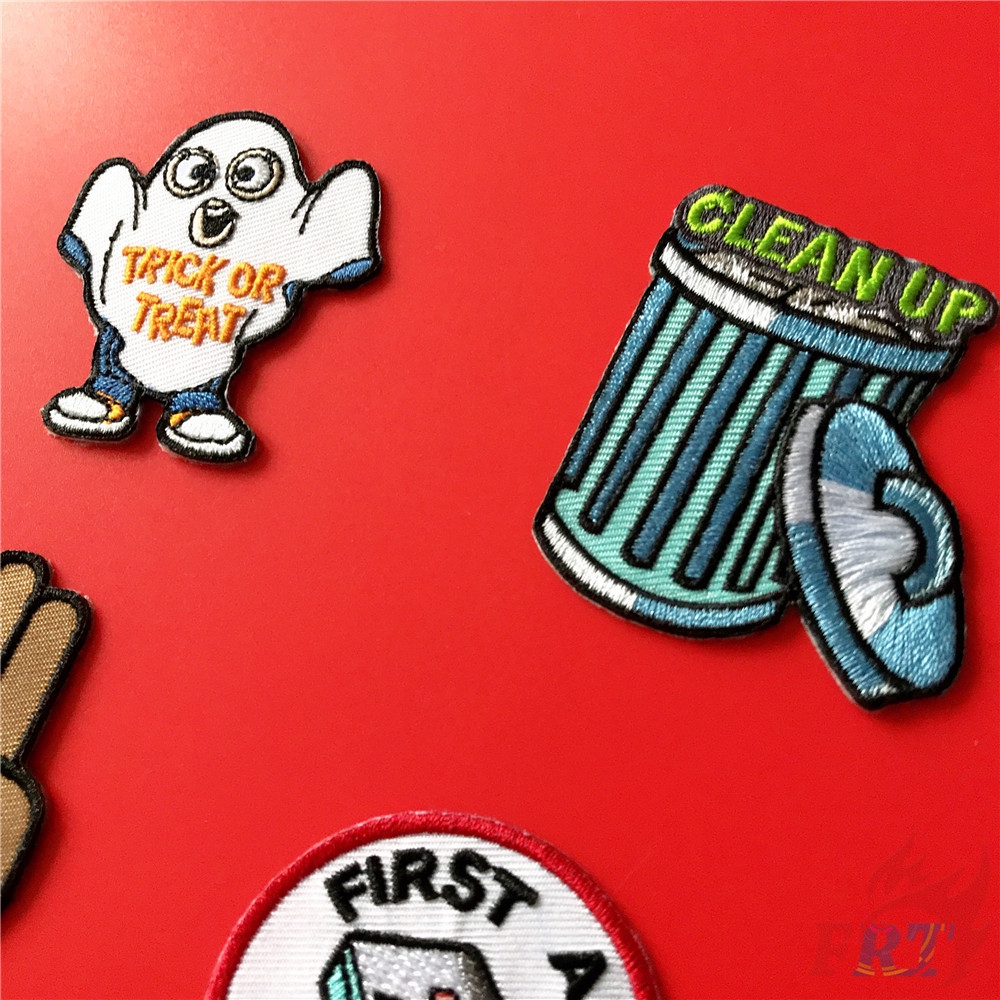 Miếng ủi áo bằng vải thêu hình răng vui nhộn/bảo vệ môi trường