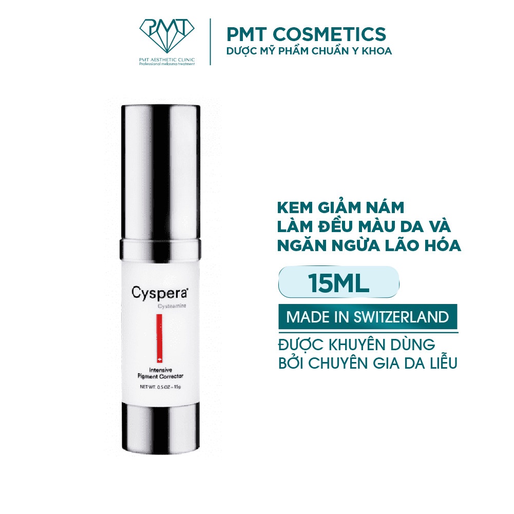 Kem giảm nám, trắng da và chống lão hóa Scientis Cyspera Cysteamine Intensive Pigment Corector 15g