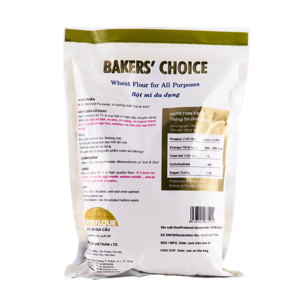 Bakers Choice số 11 - Bột mì đa dụng