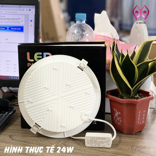 Đèn Led Downlight Ốp Âm Trần Siêu Sáng 24W (Ánh sáng trắng)