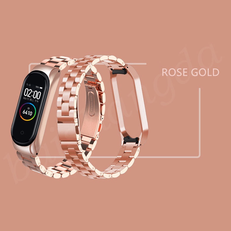 Dây đeo inox cho Mi Band 6 5 4 3 Mi Band 5