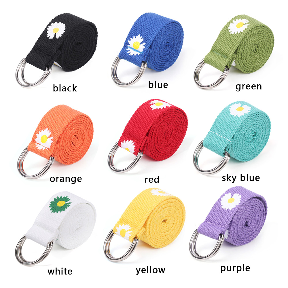 Thắt lưng canvas in họa tiết thời trang cho nam nữ