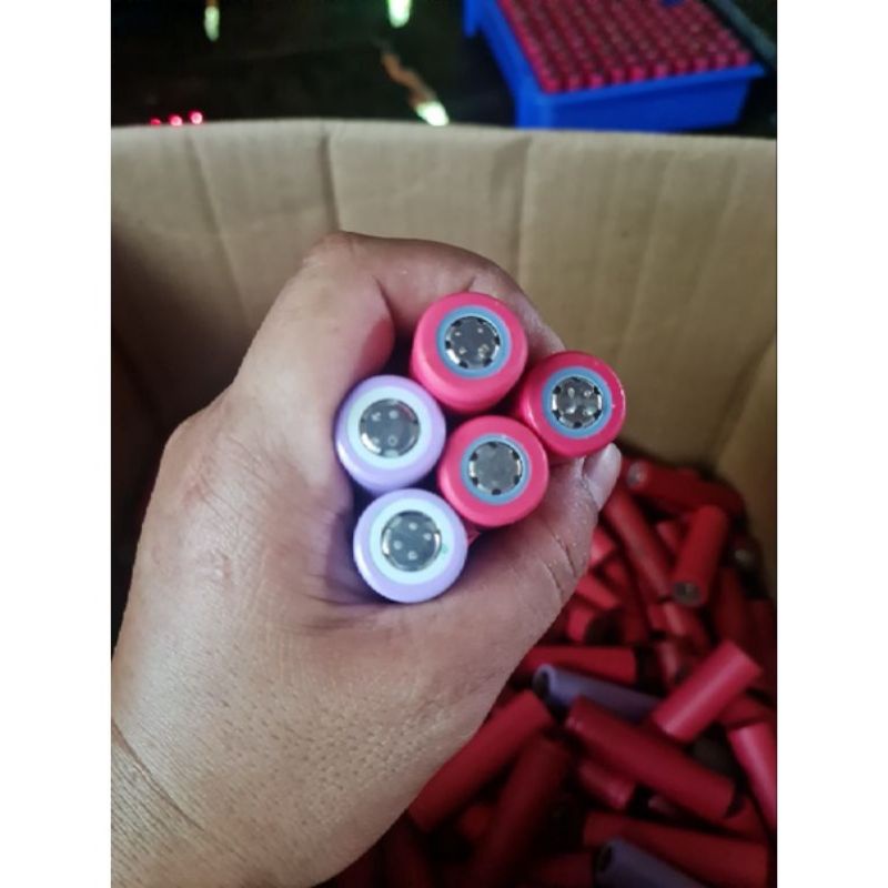 Pin 18650 Pin Tuột Áp  0 volt Hàng Thợ Tận dụng làm lại