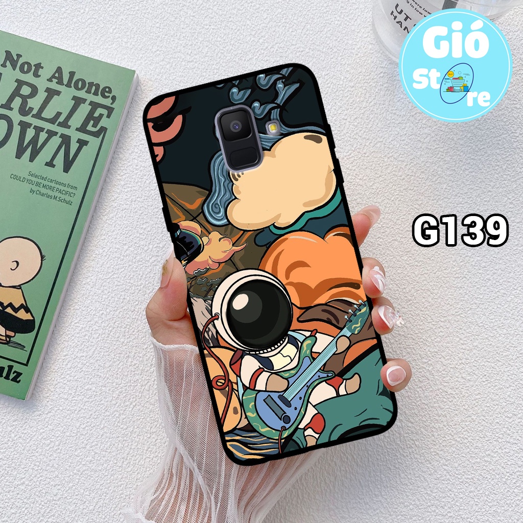 Ốp lưng SAMSUNG A6/A6+/A8/A8+/J6/J6+ -Ốp điện thoại SAMSUNG in hình phi hành gia đáng yêu,vũ trụ,lưng nhựa cứng viền dẻo