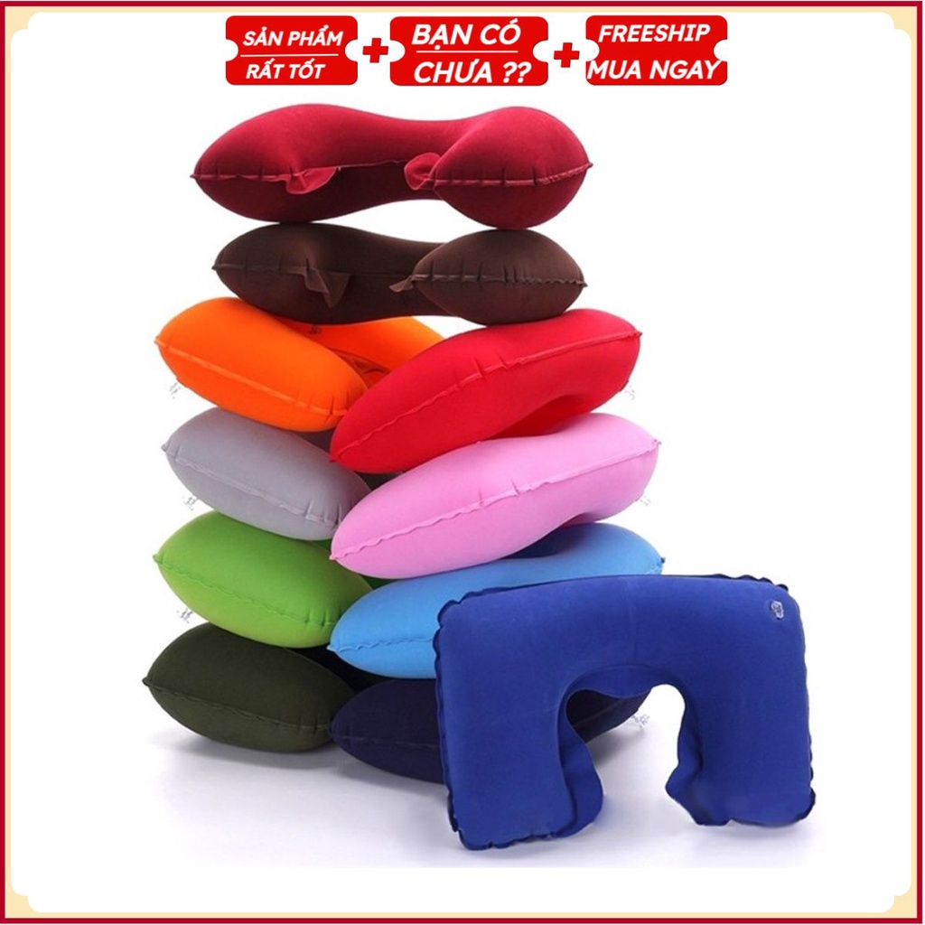 Gối Hơi Du Lịch Có Hộp Cao Cấp - Quà Tặng Nhân Viên - Khách Hàng