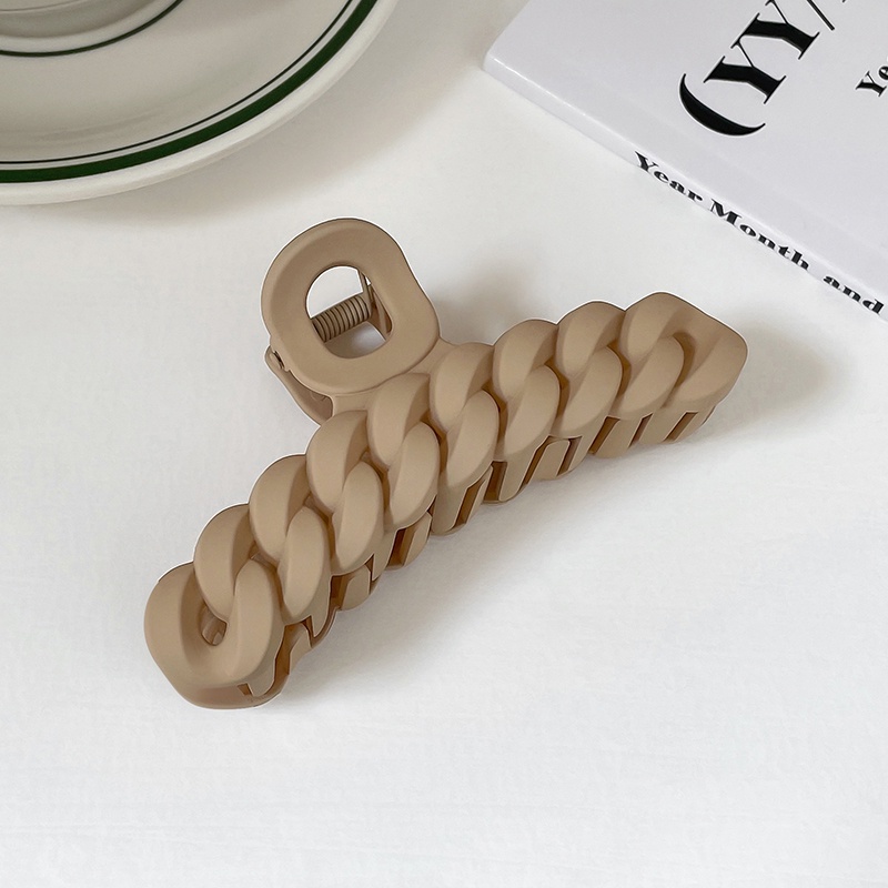 Kẹp Tóc Hình Cá Mập Phối Dây Xích Dễ Phối Đồ Thời Trang Phong Cách Hàn Quốc