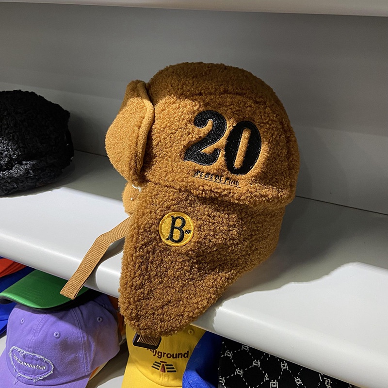 Mũ Len Lông Cừu Bảo Vệ Tai Chống Lạnh Thời Trang Thu Đông Cho Nam Và Nữ