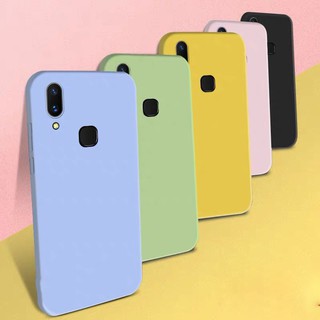 Ốp điện thoại silicon màu trơn cho Vivo Y11 2019 Y15 Y17 V17 Pro Y50 Y30 S1