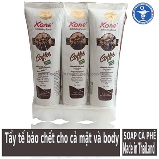 Gel tẩy tế bào chết KONE'  Exfoliating Scrub Coffee Thái Lan