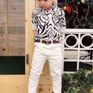 Áo sơ mi lụa cho bé trai