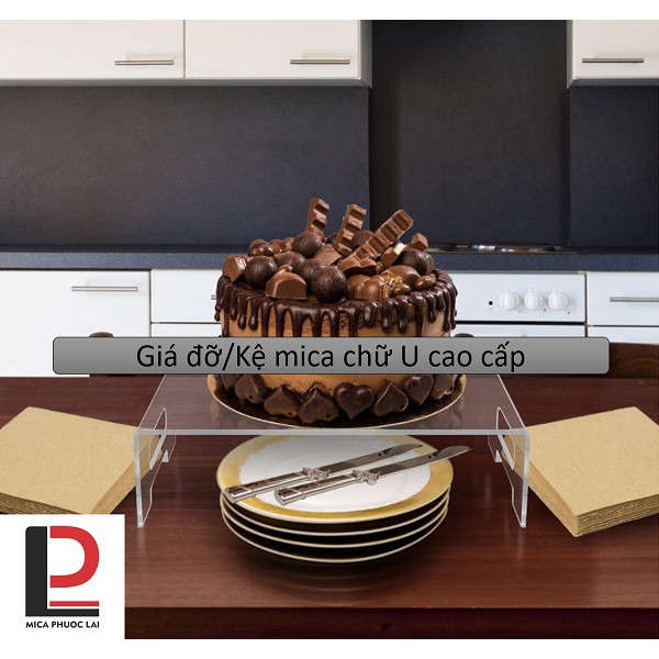 Kệ mica chữ U, Giá đỡ lap top / bàn phím