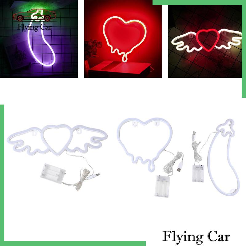 Đèn LED neon Hình Biển Báo Nguồn Điện USB Dùng Cho Tiệc Pubg