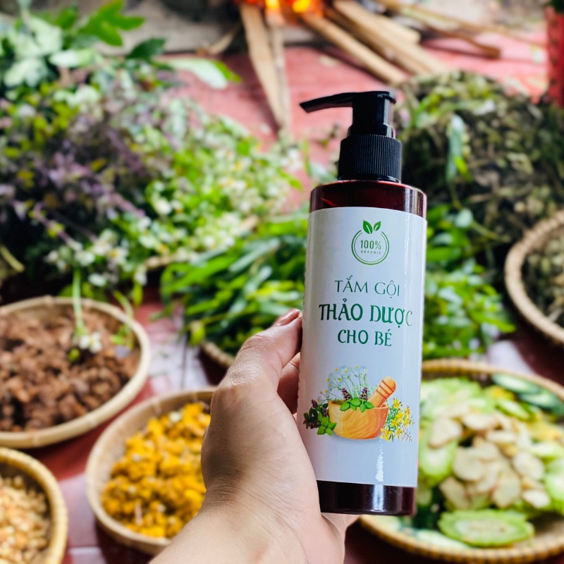 Sữa tắm gội thảo dược cho trẻ sơ sinh, em bé da nhạy cảm ( handmade )