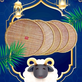 ĐĨA NHỰA/ MÂM NHỰA/MẸC NHỰA Giả Mây Tre Đan Hình Tròn 30cm