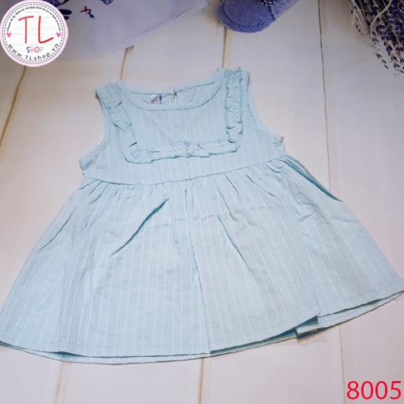 Thời trang trẻ em - Đầm cho bé yếm viền cổ - Quần áo bé gái - Bộ bé gái