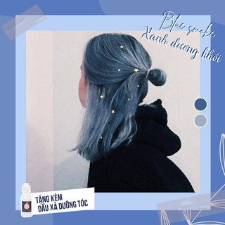 SET Thuốc Nhuộm Tóc Màu Xanh Dương Khói Không Hại Tóc Cao Cấp