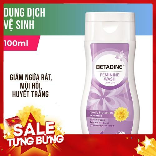 Dung dịch vệ sinh phụ nữ Betadine Gentle Protection - chai 100ml