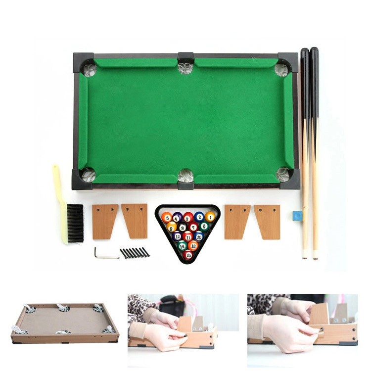 Đồ chơi bàn Bi-A bằng gỗ Table Top Pool Table TTP-69 kích thước69x39x25cm