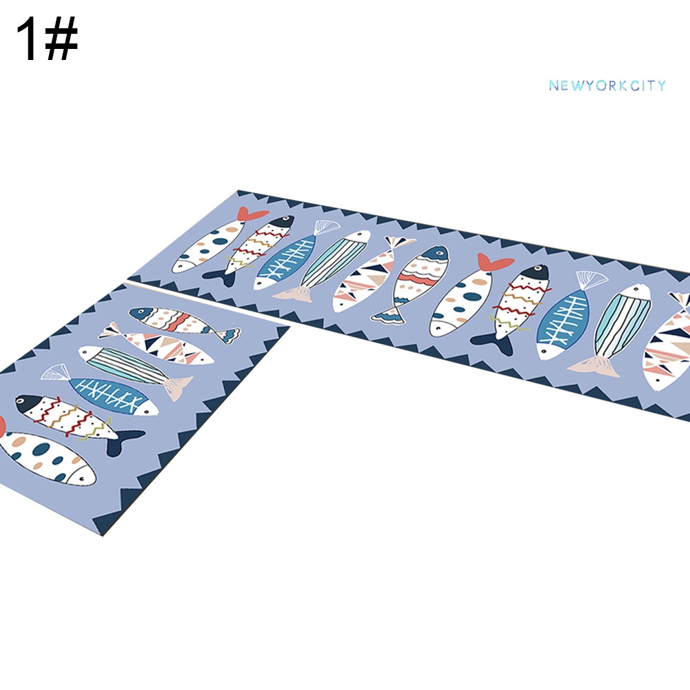 Thảm lót cửa chùi chân Chống Trượt In Họa Tiết Cây Cối / Mèo / Cá Độc Đáo Trang Trí Nhà Cửa