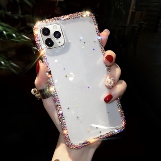 Tương Thích Cho iPhone 11 Ốp Lưng Kim Cương Giả Lấp Lánh Bling Ngôi Sao Ốp Lưng Tương Thích Cho iPhone 15 14 13 12 11 Pro MAX X XR XS 7 8 Plus Dành Cho Nữ Sang Trọng