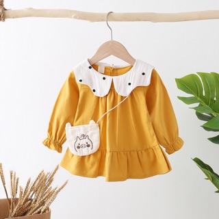 VÁY CỔ SEN VẢI THÔ ĐŨI