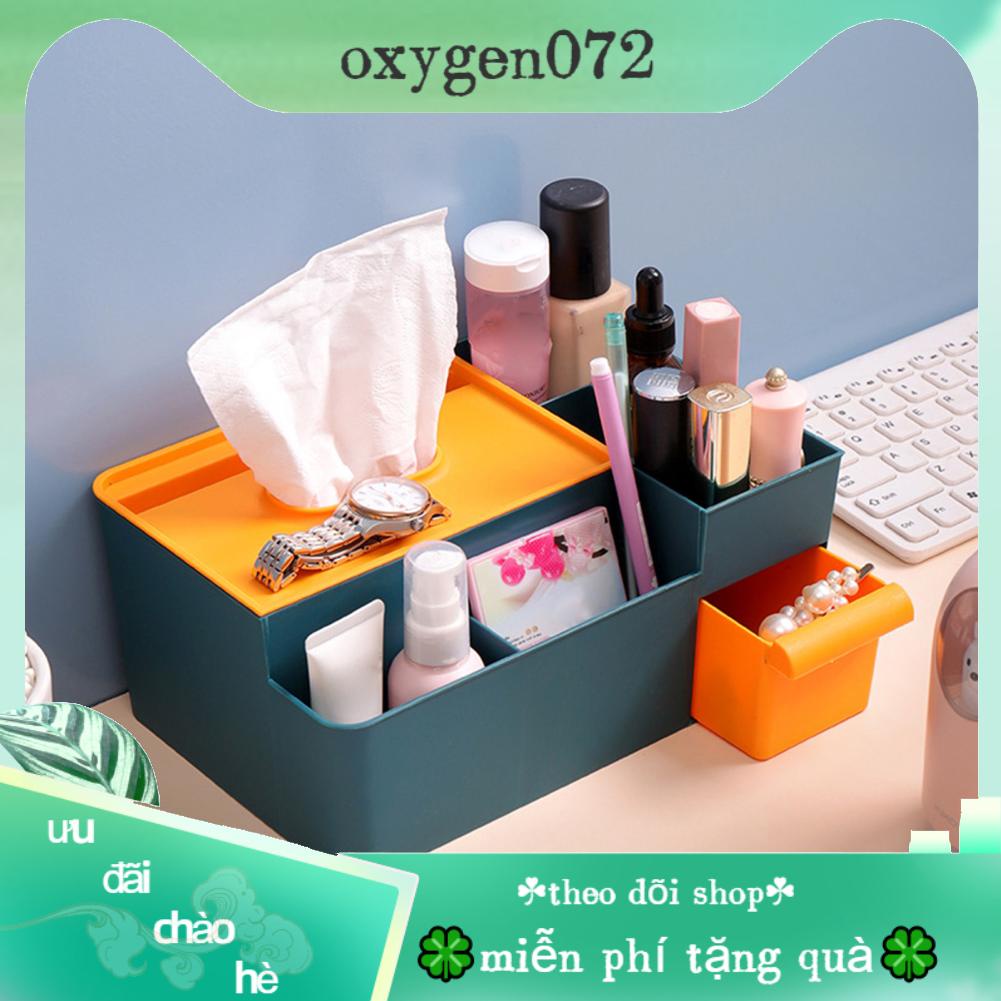 Oxygen072 Oxygen072 Hộp đựng khăn giấy Đa năng Giá đỡ trang trí thời cho nhà bếp Phòng ăn tắm