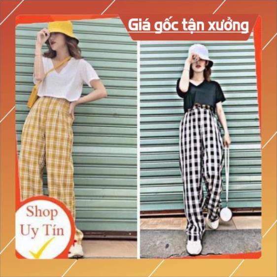 FreeShip $  QUẦN XUÔNG KẺ CARO [Ảnh Thật + Có Size] dáng dài hot trend 2020