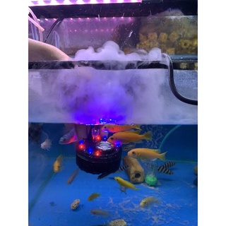 {Hàng mới về} Máy tạo khói có đèn HQ-105 dùng cho bể cá cảnh, bể thủy sinh,tiểu cảnh, hòn non bộ,đèn led khói trang trí