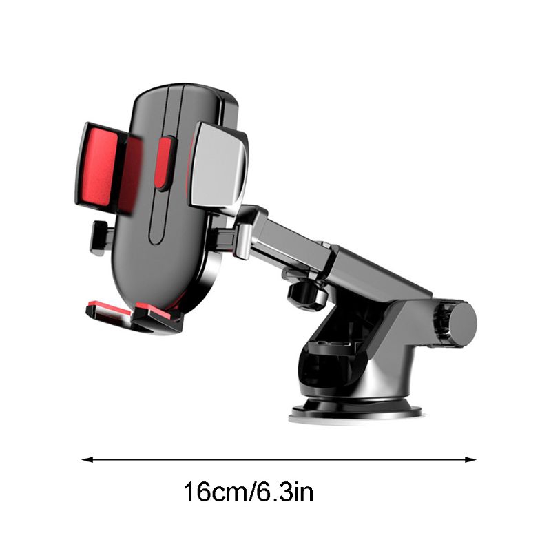 (hàng cán dài ) Giá đỡ, kẹp điện thoại trên ô tô có cần kéo dài - giá đỡ điện thoại trên ô tô - Hộp trắng