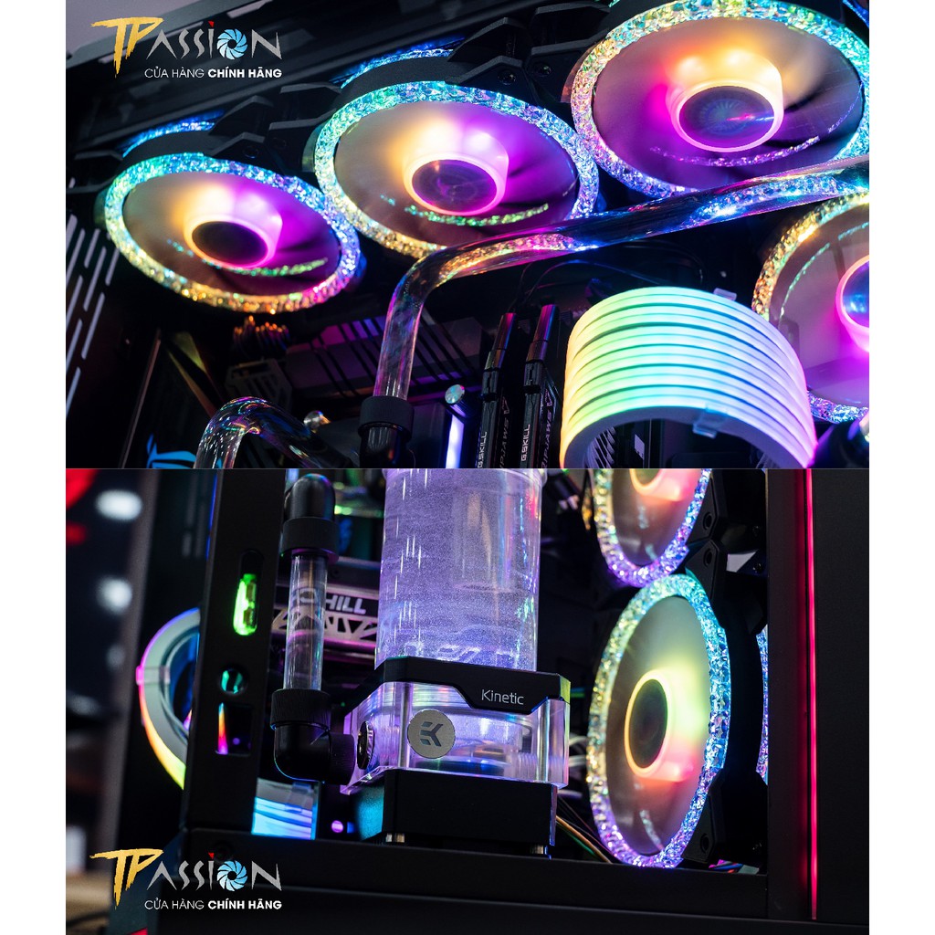 Quạt tản nhiệt Cooler Master MasterFan MF120 Prismatic LED ARGB Gen 2 - Chính hãng, Fan case 12cm