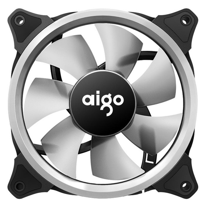 Quạt Tròn Gắn Đèn Led Màu Cầu Vồng Xinh Xắn | BigBuy360 - bigbuy360.vn