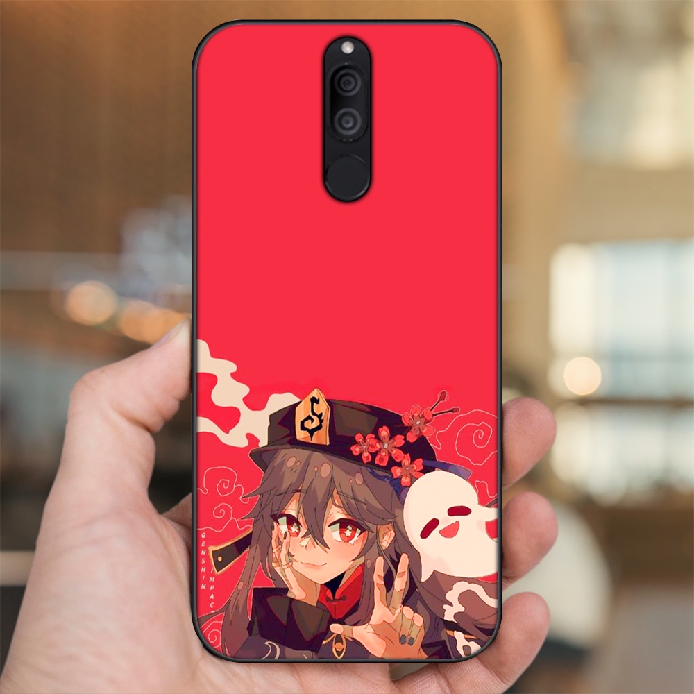 Ốp lưng Huawei Nova 2i viền đen in hình Hutao Genshin Impact