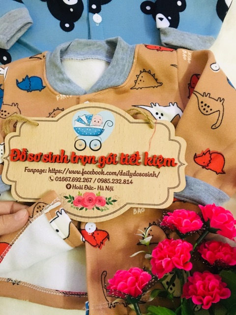 Áó nỉ lông cúc giữa cho bé