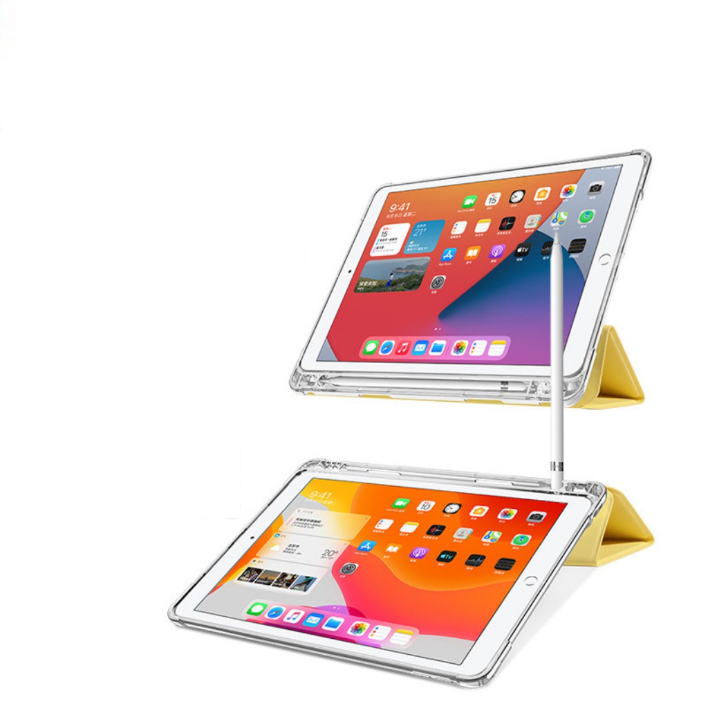 Bao da iPad Silicon + Ngăn đựng bút ốp ipad Pro 11/10.5/Air 3/10.2 gen 7/8/Air 2/Air 1...MART CASE | BigBuy360 - bigbuy360.vn