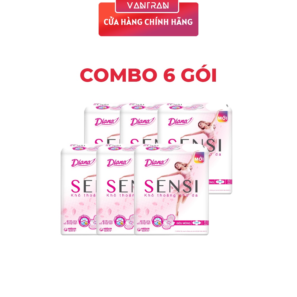 BVS Diana Sensi Siêu Mỏng Cánh - 08 Miếng